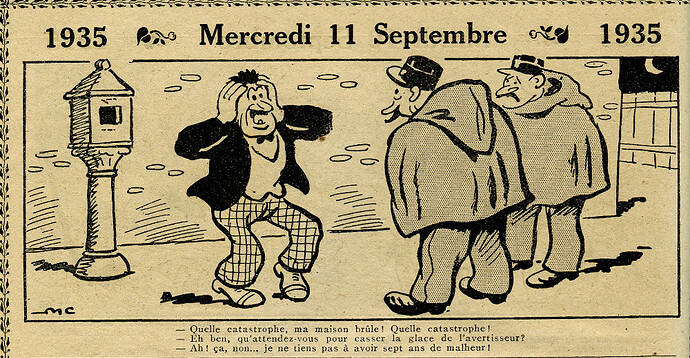 Almanach Vermot 1935 - 23 - Mercredi 11 septembre 1935