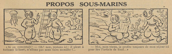 Guignol 1934 - n°16 - page 47 - Propos sous-marins - 22 avril 1934