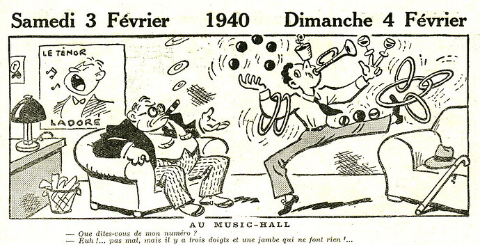 Almanach Vermot 1940 - 5 - Samedi 3 et Dimanche 4 février 1940