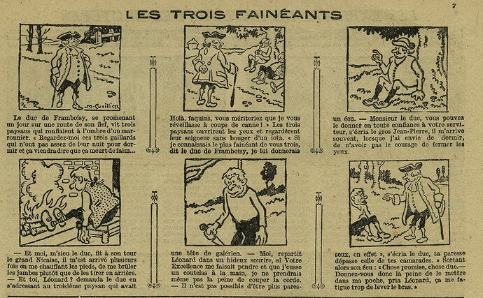 Le Petit Illustré 1927 - n°1174 - page 7 - Les trois fainéants - 10 avril 1927