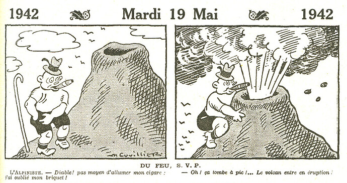 Almanach Vermot 1942 - 29 - Du feu SVP - Mardi 19 mai 1942