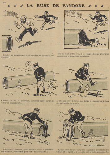 Guignol 1928 - n°103 - La ruse de pandore - 19 août 1928 - page 38