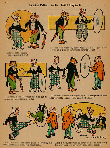 Guignol 1926 - n°67 - Scène de cirque - Avril 1926 - page 40
