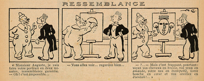 Guignol 1934 - n°18 - page 13 - Ressemblance - 6 mai 1934
