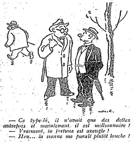 Le Pêle-Mêle 1927 - n°201 - page 10 - Ce type-là il n'avait que des dettes autrefois (G) - 25 décembre 1927