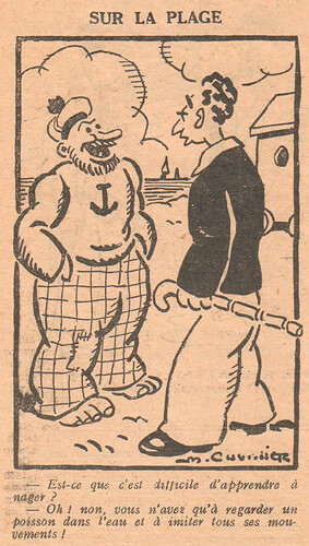Le Pêle-Mêle 1929 - n°294 - Sur la plage - 6 octobre 1929 - page 8
