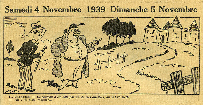 Almanach Vermot 1939 - 28 - Dimanche 5 novembre 1939