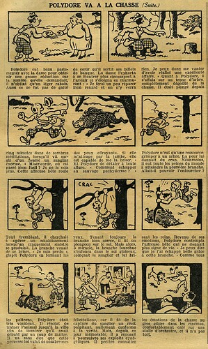 Le Petit Illustré 1934 - n°1564 - page 2 - Polydore va à la chasse - 30 septembre 1934