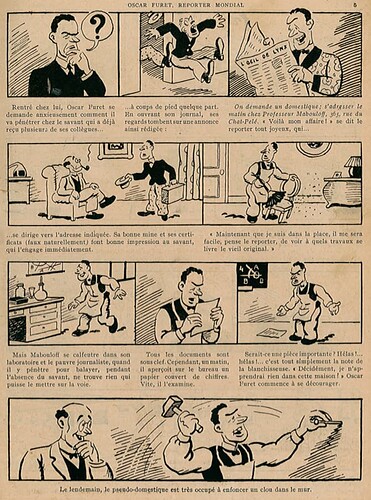 Guignol 1931 - n°179 - Oscar Furet, reporter mondial - 16 octobre 1931 - page 5