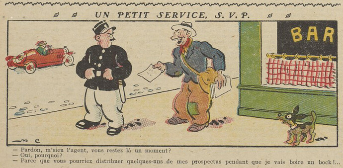 Guignol 1930 - n°140 - page 14 - Un petit service S.V.P. - 2 mars 1930
