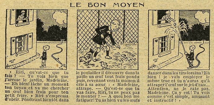 Le Petit Illustré 1928 - n°1254 - page 4 - Le bon moyen - 21 octobre 1928