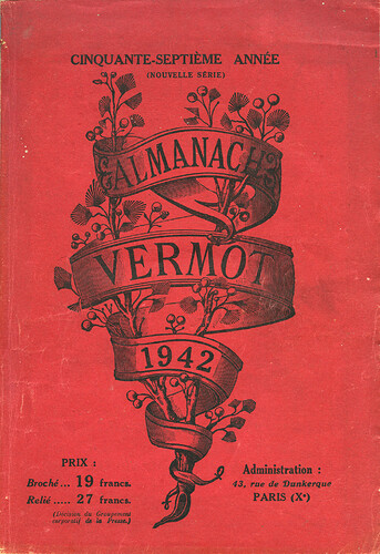 Almanach Vermot 1942 - couverture