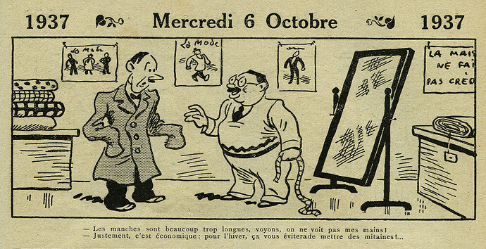 Almanach Vermot 1937 - 30 - Mercredi 6 octobre 1937