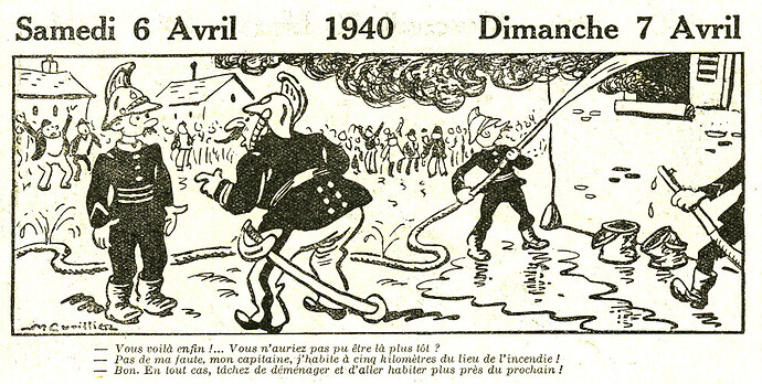 Almanach Vermot 1940 - 9 - Sameid 6 et Dimanche 7 avril 1940