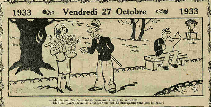 Almanach Vermot 1933 - 42 - Vendredi 27 octobre 1933
