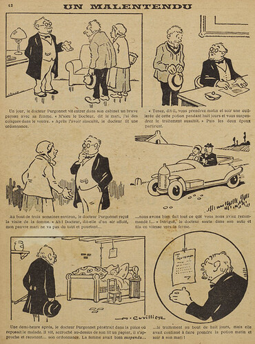 Guignol 1927 - n°77 - page 12 - Un malentendu - Février 1927