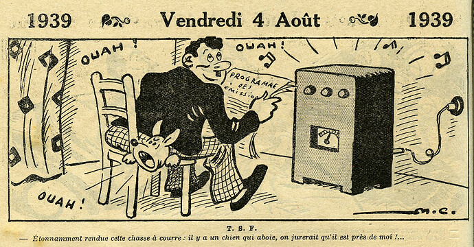 Almanach Vermot 1939 - 19 - Vendredi 4 août 1939