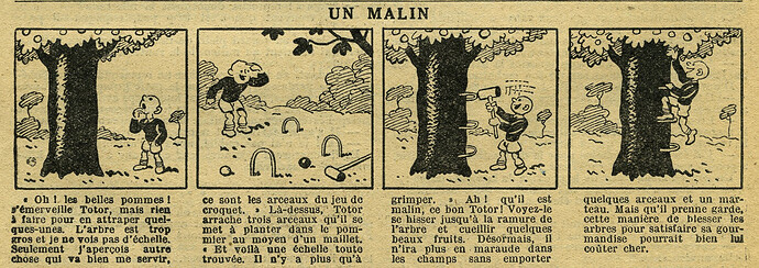 Le Petit Illustré 1931 - n°1406 - page 12 - Un malin - 20 septembre 1931