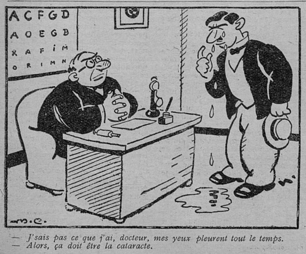 Le Pêle-Mêle 1930 - n°311 - J'sais pas ce que j'ai docteur - 2 février 1930 - page 13