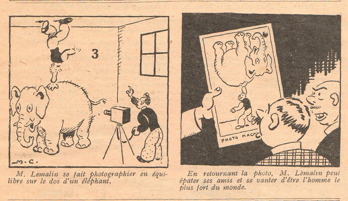 Le Pêle-Mêle 1929 - n°299 - M. Lemalin se fait photographier - 10 novembre 1929 - page 5