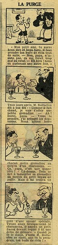 Le Petit Illustré 1930 - n°1331 - page 2 - La purge - 13 avril 1930