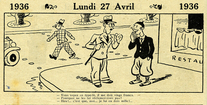 Almanach Vermot 1936 - 6 - Lundi 27 avril 1936