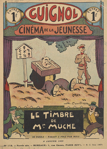 Guignol 1929 - n°112 - Le timbre de Mr. Muche - 6 janvier 1929 - page 0
