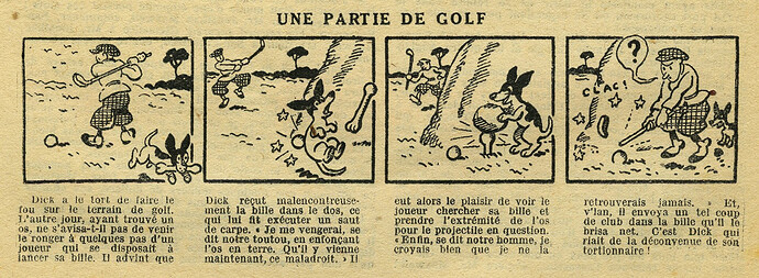 Le Petit Illustré 1930 - n°1332 - page 4 - Une partie de golf - 20 avril 1930