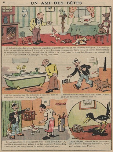 Guignol 1933 - n°231 - Un ami des bêtes - 5 mars 1933 - page 46