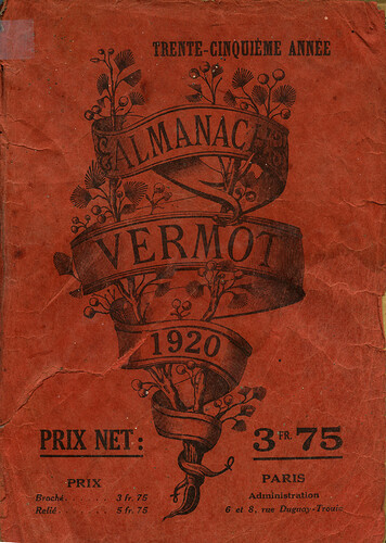 Almanach Vermot 1920 - couverture
