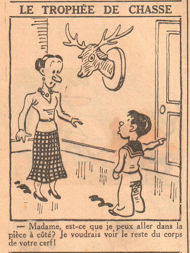 Le Petit Illustré 1936 - n°1 - Le trophée de chasse - 19 avril 1936 - page 6