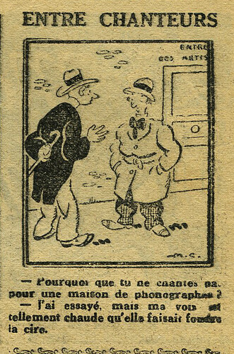 L'Epatant 1930 - n°1167 - page 11 - Entre chanteurs - 11 décembre 1930