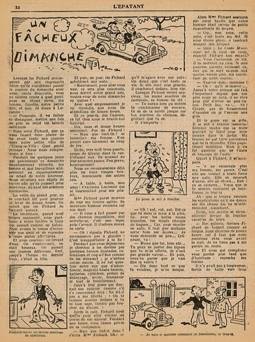 L'Epatant 1936 - n°1463 - Un fâcheux dimanche - 13 août 1936 - page 12