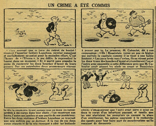 L'Epatant 1930 - n°1148 - page 13 - Un crime a été commis - 31 juillet 1930