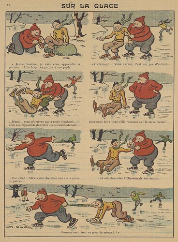 Guignol 1934 - n°37 - page 14 - Sur la glace - 16 septembre 1934