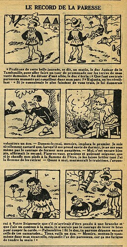 L'Epatant 1934 - n°1352 - page 14 - Le record de la paresse - 28 juin 1934