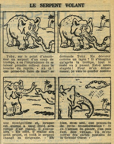 Cri-Cri 1935 - n°858 - page 4 - Le serpent volant - 7 mars 1935