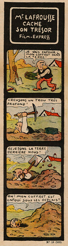 Pierrot 1937 - n°14 - page 5 - Mr Lafrousse cache son trésor - Film Express - 4 avril 1937