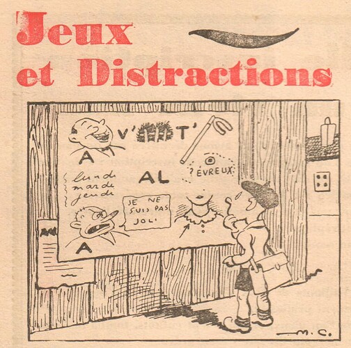 Coeurs Vaillants 1940 - n°19 - Jeux et distractions - 12 mai 1940 - page 8