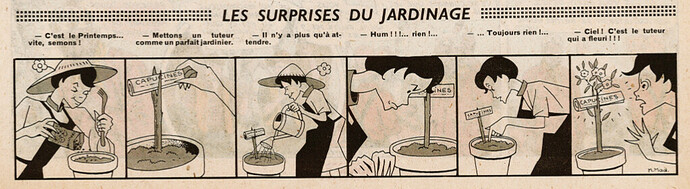 Ames Vaillantes 1951 - n°16 - 22 avril 1951 - Les surprises du jardinage