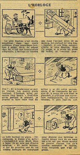 Cri-Cri 1934 - n°813 - page 11 - L'horloge - 26 avril 1934