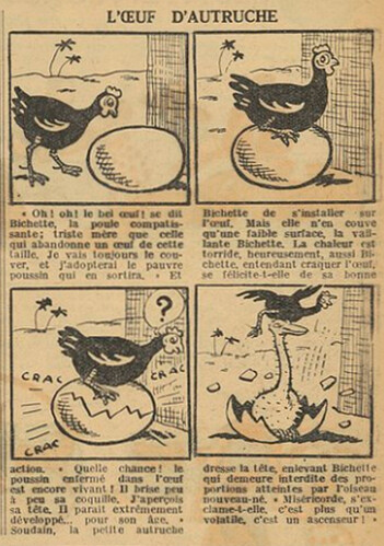 Fillette 1936 - n°1453 - page 15 - L'oeuf d'autruche - 26 janvier 1936