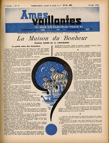 Ames Vaillantes 1938 - n°19 - 12 mai 1938 - page 1