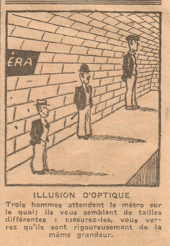 Coeurs Vaillants 1935 - n°25 - page 2 - Illusion d'optique - 23 juin 1935