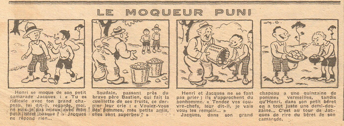 Coeurs Vaillants 1933 - n°37 - page 2 - Le moqueur puni - 10 septembre 1933