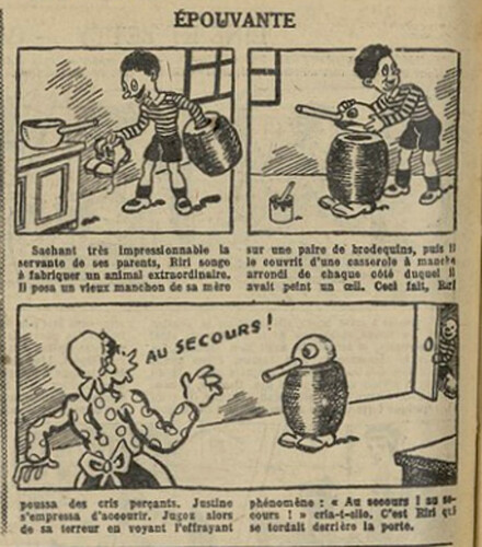 Fillette 1931 - n°1209 - page 14 - Epouvante - 24 mai 1931