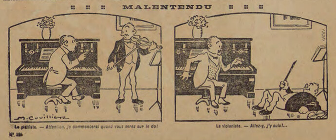 Pierrot 1927 - n°105 - page 2 - Malentendu - 25 décembre 1927
