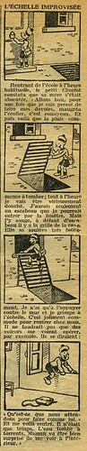 Cri-Cri 1931 - n°644 - page 14 - L'échelle improvisé - 29 janvier 1931