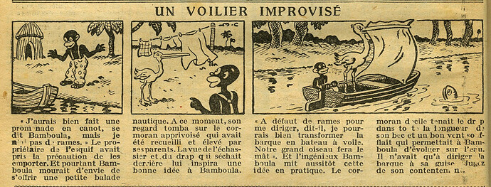 Cri-Cri 1931 - n°646 - page 4 - Un voilier improvisé - 12 février 1931