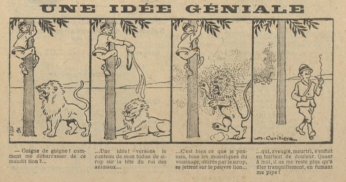 Guignol 1929 - n°112 - Une idée géniale - 6 janvier 1929 - page 47